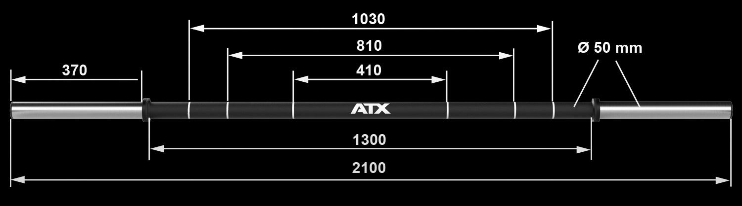 ATX® Fat Bar - Trainingshantel Maße