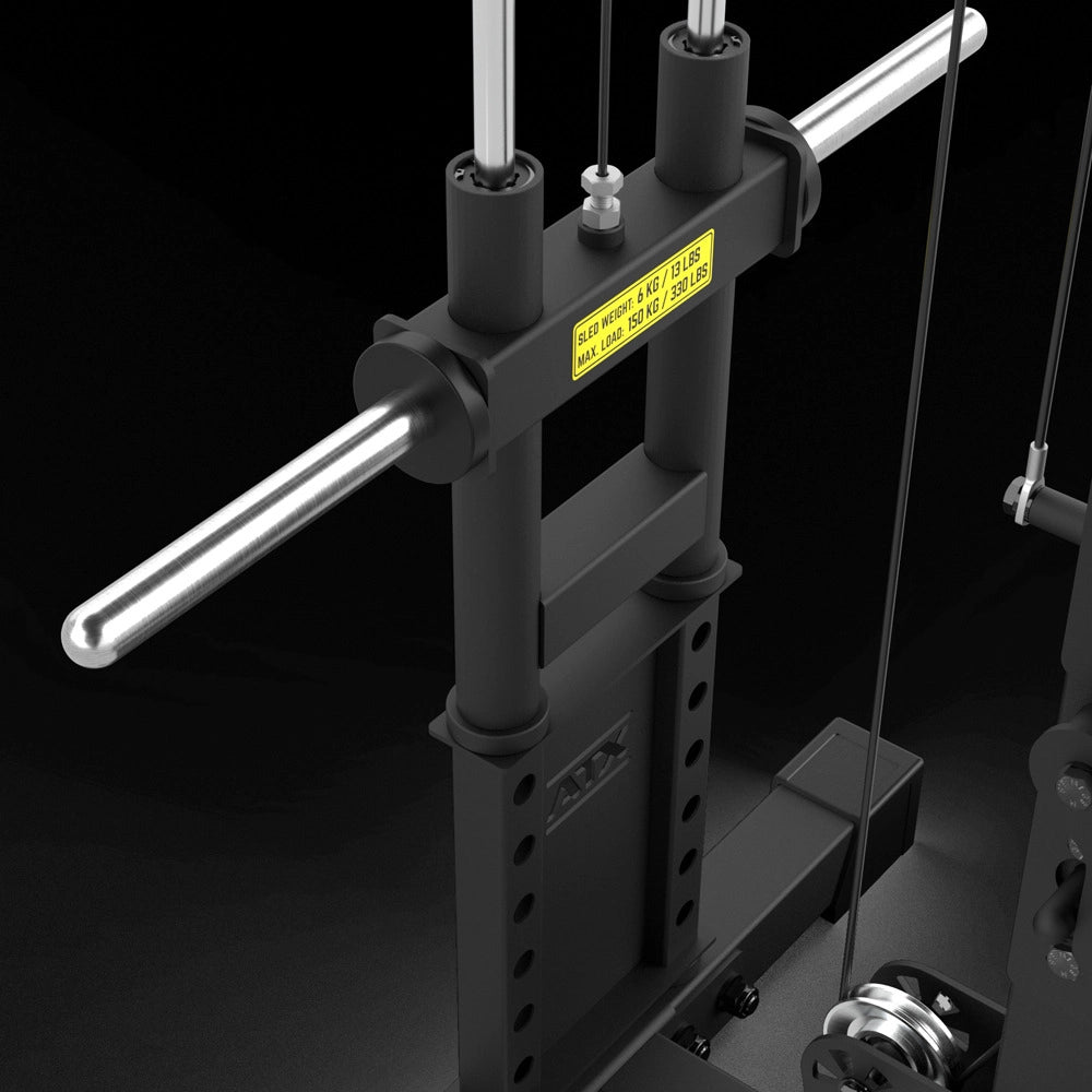 Mit präziser Gleitlagerführung, Anschlagpuffern und bis 150 kg belastbar