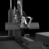 ATX® Latzug und Ruderzug - 115 kg Steckgewichte stabile Fußstütze