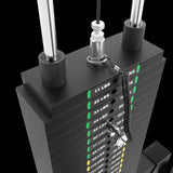 ATX® Latzug und Ruderzug - 115 kg Steckgewichte Gleitlagerführung