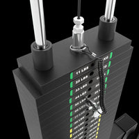 ATX® Latzug und Ruderzug - 115 kg Steckgewichte Gleitlagerführung