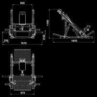 ATX® Rudermaschine - Double-side Linear Row Maße
