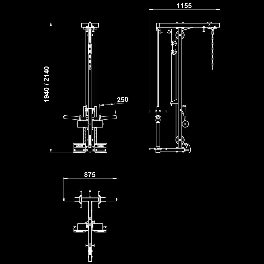 ATX® Latzug Option - Plate Load - zu PRX-640-660