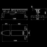 ATX® Multibank MBX-610 - Hantelbank Maße