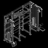 ATX® Multi Cable Rack & Storage Station - The Wall Isoansicht