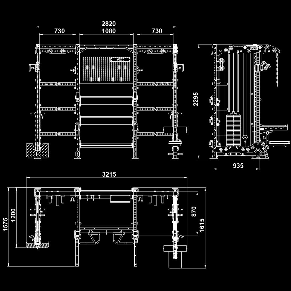 ATX® Multi Cable Rack &amp; Storage Station - The Wall