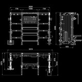 ATX® Multi Cable Rack & Storage Station - The Wall Maße