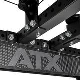 hochwertiges ATX Logo black in black Wabendesign