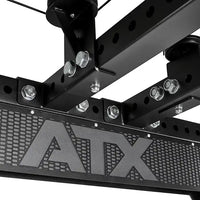 hochwertiges ATX Logo black in black Wabendesign