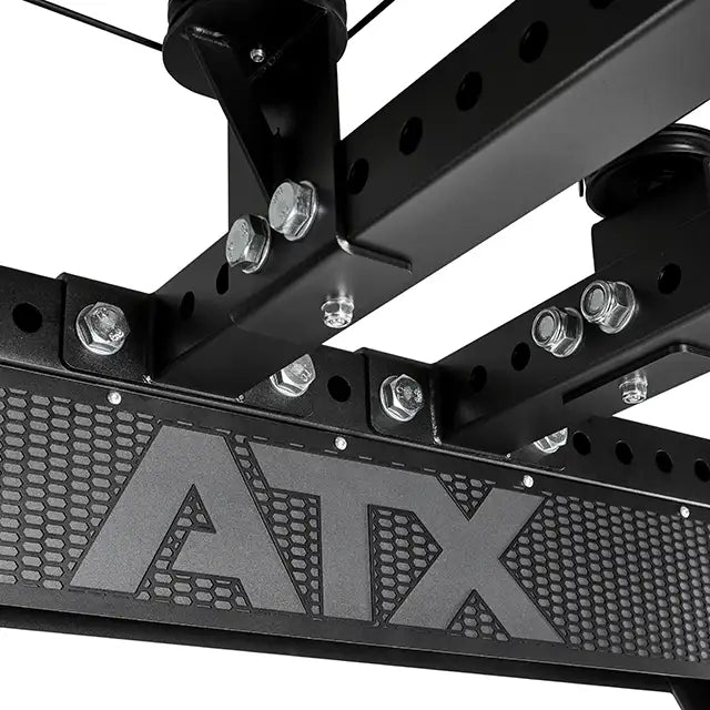 hochwertiges ATX Logo black in black Wabendesign