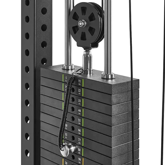 2 x 110 kg Steckgewichte - Übersetzung 2:1