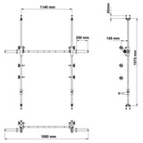 ATX® Multipresse / Smith Option für Cabel Cross Rack Maße