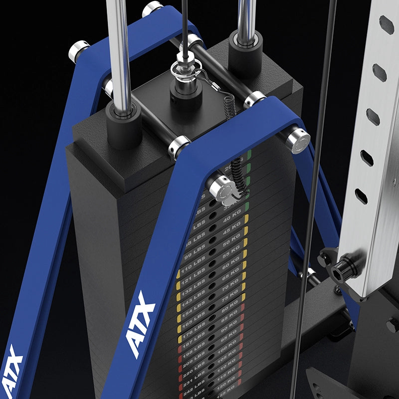 ATX® Multipress Rack 780 Complete Station with Lat Pulldown Station - 125 kg Weight Stack