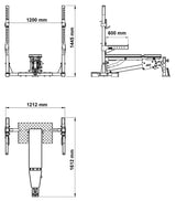 ATX® Multi Bench Press Drückerbank Maße