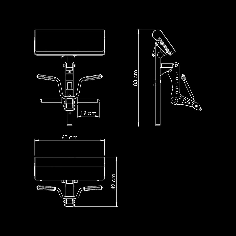 ATX® Bicep Curl Machine for Multi Benches