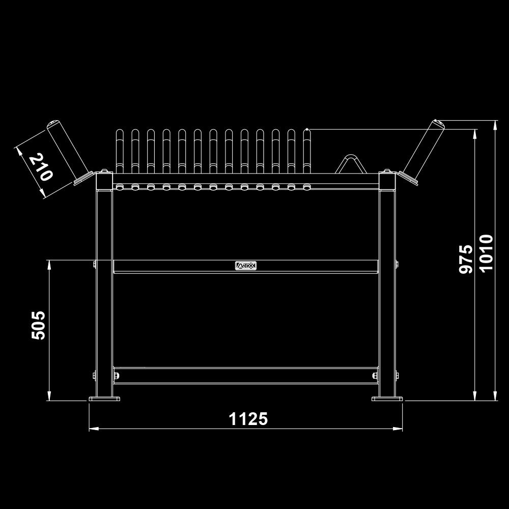 ATX® Hantelscheibenständer / Powerlifting Plate Storage