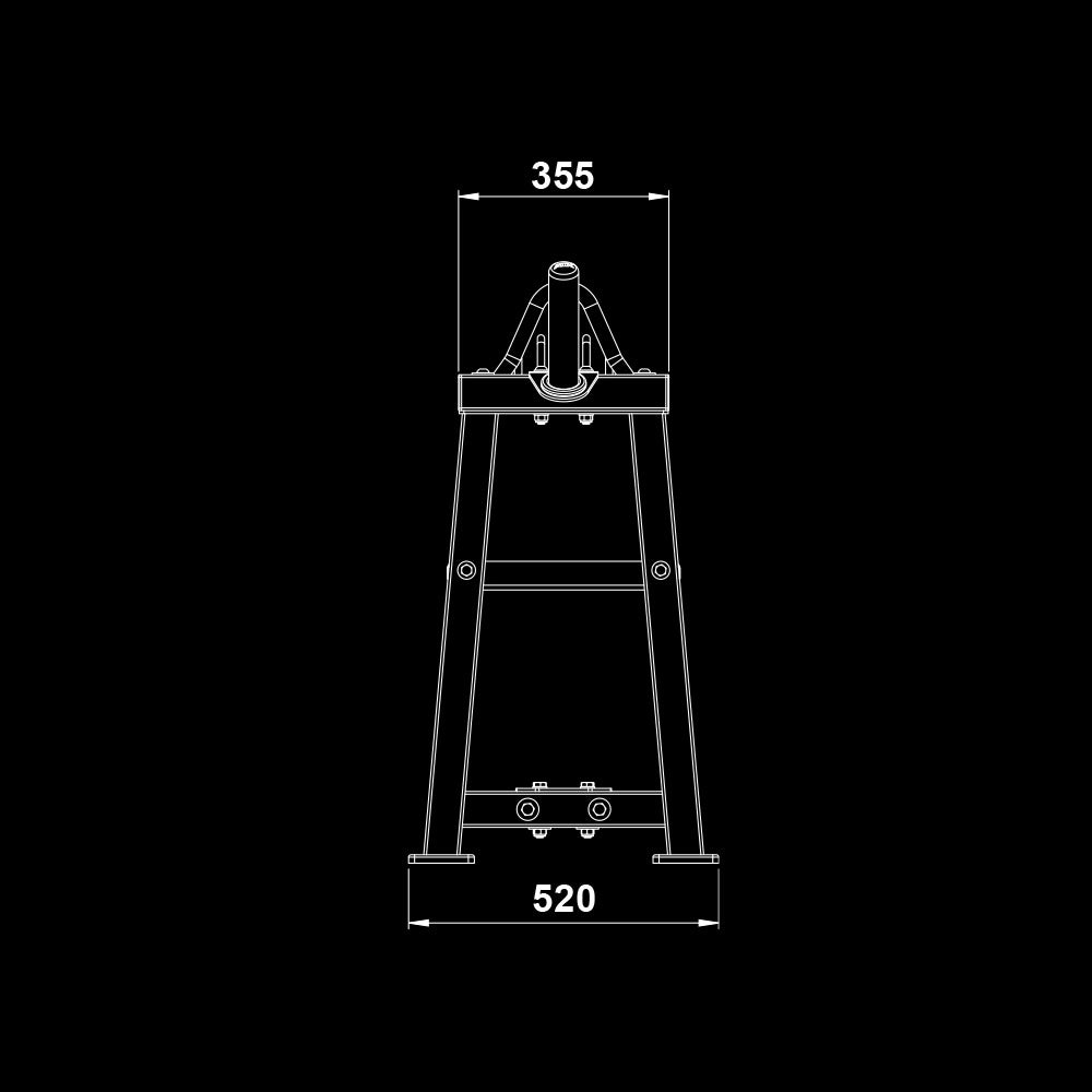 ATX® Hantelscheibenständer Maße
