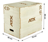 ATX® Plyobox - Holz natur - 50 x 60 x 70 cm Maße: Länge: 70 cm; Breite: 60 cm; Höhe: 50 cm