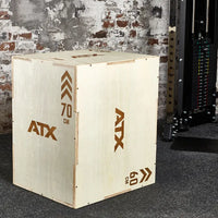 ATX® Plyobox - Holz natur - 50 x 60 x 70 cm   hochwertige Sprungbox aus naturbelassenem Holz im ATX®-Design