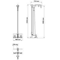 ATX® Latzug Option LTO-520 Plate Load Maße