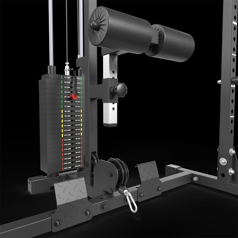 ATX® Power Rack PRX-520-XS mit Latzug 100 kg Steckgewichte - Höhe 215 cm