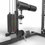 ATX® Power Rack PRX-510-XS mit Latzug 100 kg Steckgewichte Beinstütze