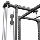 ATX® Power Rack PRX-510-XS mit Latzug 100 kg Steckgewichte kugelgelagerte Seilrollen