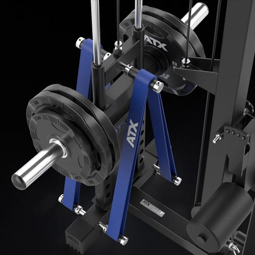 ATX® Power Rack 640/660 mit Latzug - Hantelscheiben mit Widerstandsband