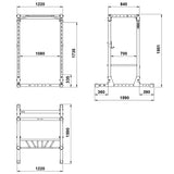 ATX® Power Rack 710 Maße