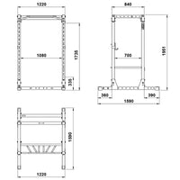 ATX® Power Rack 710 Maße