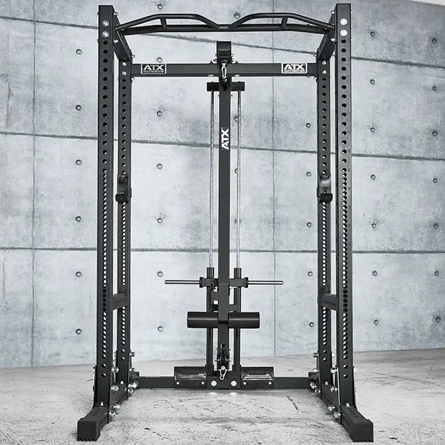 ATX® Power Rack 755 Set mit Latzuganbau Plate Load