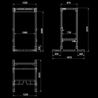 ATX® Power Rack PRX-780 Maße