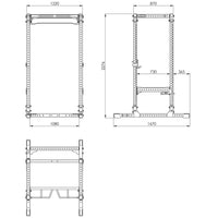 ATX® Power Rack PRX-780 Maße