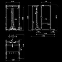 ATX® Power Rack PRX-780 mit Latzug - 125 kg Steckgewichte Maße