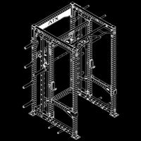 ATX® Power Smith Rack - Fahrbare Multipresse Isoansicht