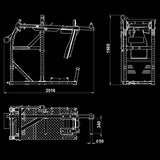 ATX® Pendulum Squat Maße
