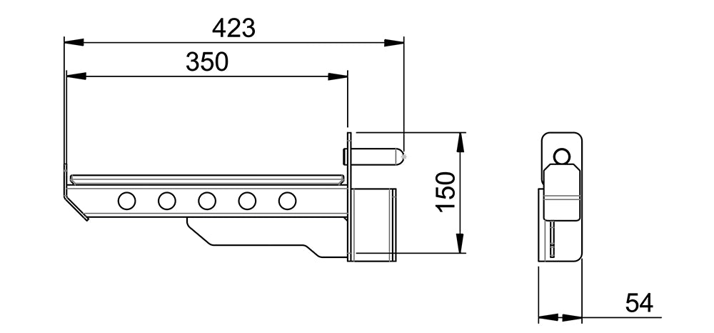 ATX® Safety Spotter Arms - Series 500 Maße