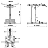 ATX® Lever Arm Squat Maße