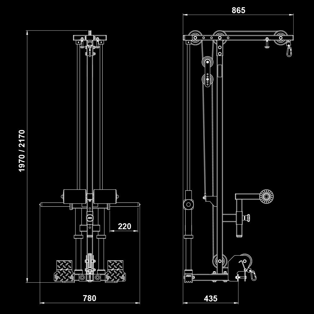 ATX® Latzug Optionen LTO-II -Plate Load