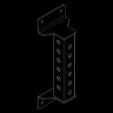 ATX® RIG Wall Mount / Wandkonsole Isoansicht