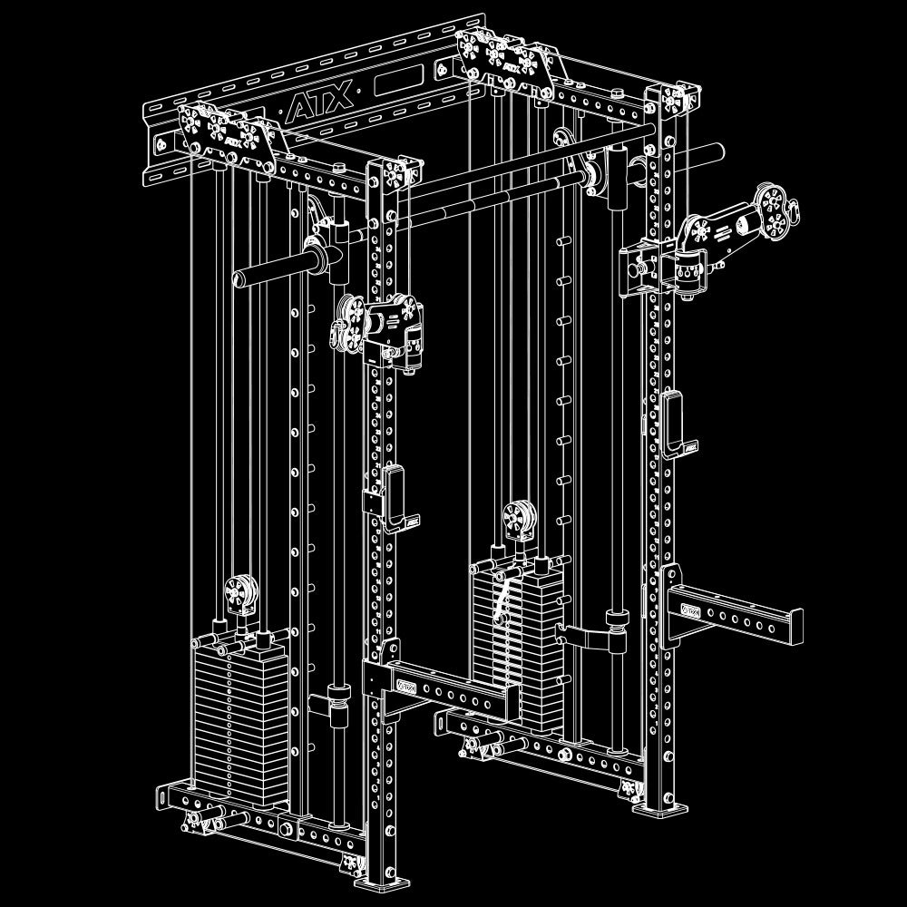 ATX® Rack-Zugstation Isoansicht