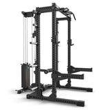 ATX® Half Rack 780 mit Extension und Latzug Steckgewichte schräge Ansicht
