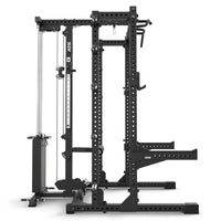 ATX® Half Rack 780 mit Extension und Latzug Steckgewichte seitliche Ansicht
