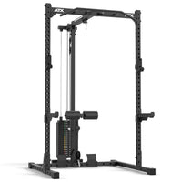 ATX® Half Rack 510 mit Latzugstation - 100 kg Steckgewichte - Höhe 195 cm