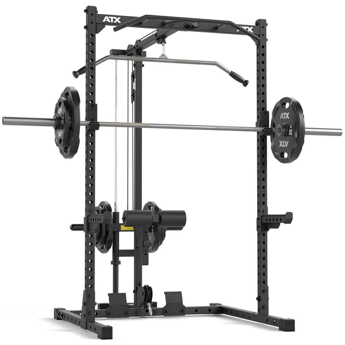 ATX® Half Rack 510 mit Latzugstation - Plate Load - 195 cm inkl. Hantelstange