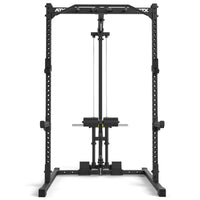 ATX® Half Rack 510 mit Latzugstation - Plate Load - 195 cm Frontansicht