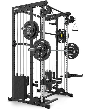 ATX® Multi Smith Rack - Höhe 215cm - 2 × 100 kg rechts mit hanteln