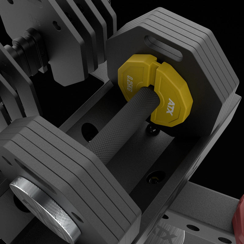 ATX® Verstellbare Kurzhanteln - Octa Dumbbells - 2 x 53 kg addweight