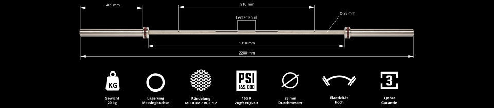 ATX® Weightlifting Training Bar