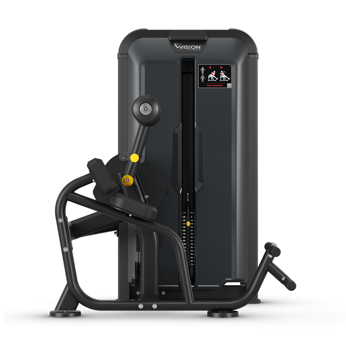 Rückenstrecker - Vision Fitness Keystone seitliche Ansicht